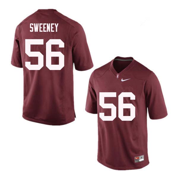 Men Stanford Cardinal #56 Will Sweeney College Football Jerseys Sale-Red